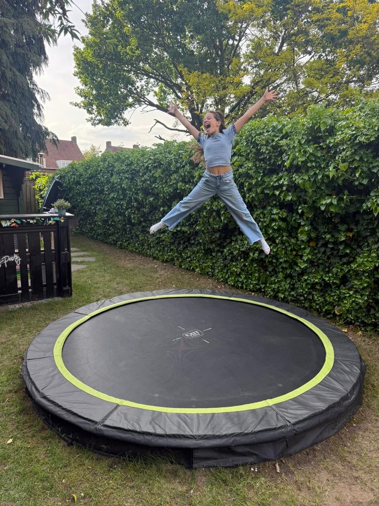 Exit Toys inground trampoline 305 cm, Ophalen, Gebruikt