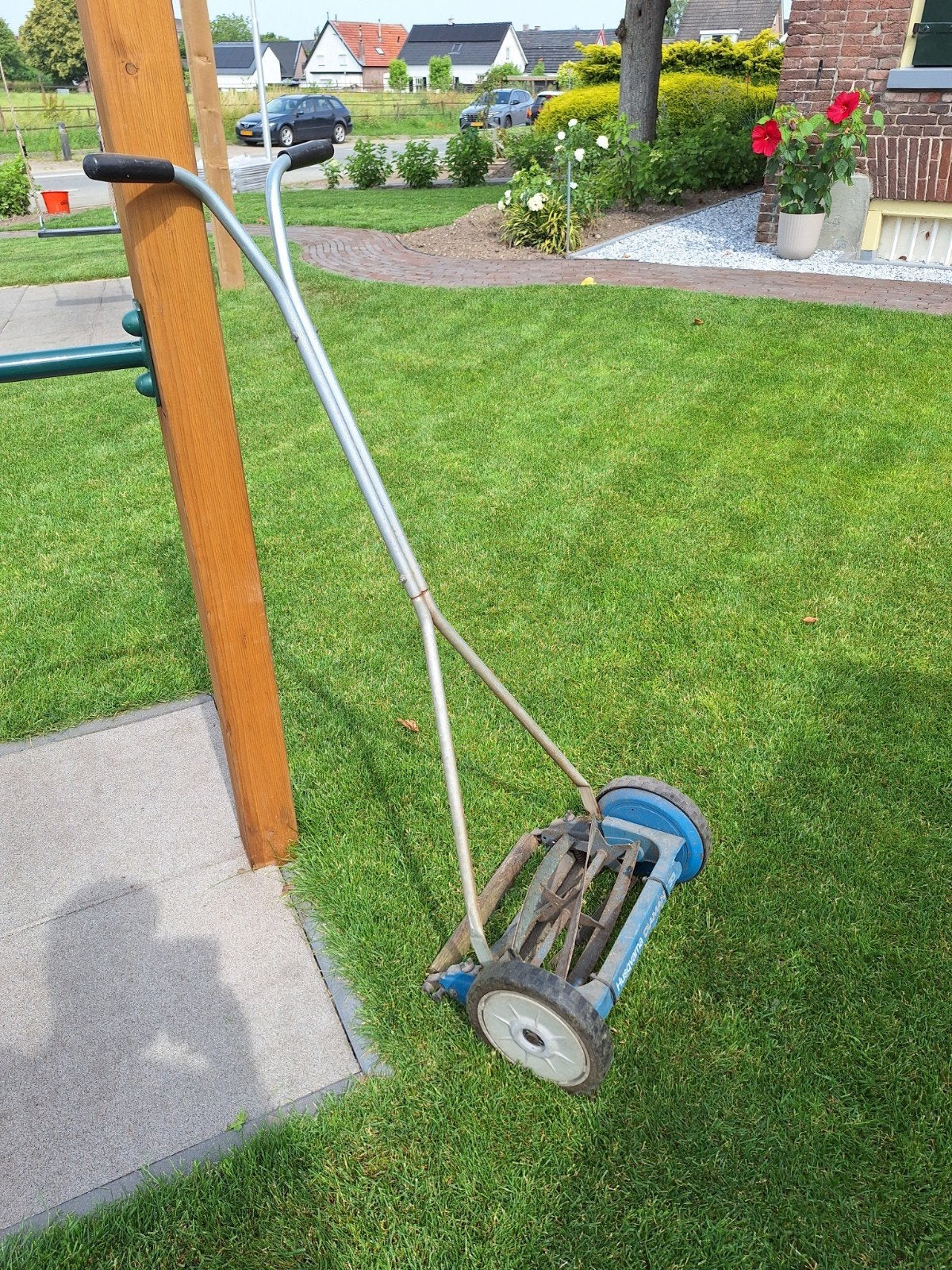 Husqvarna Diamant 33 Handgrasmaaier, Tuin en Terras, Grasmaaiers, Ophalen, Gebruikt, Handgrasmaaier, 30 t/m 39 cm