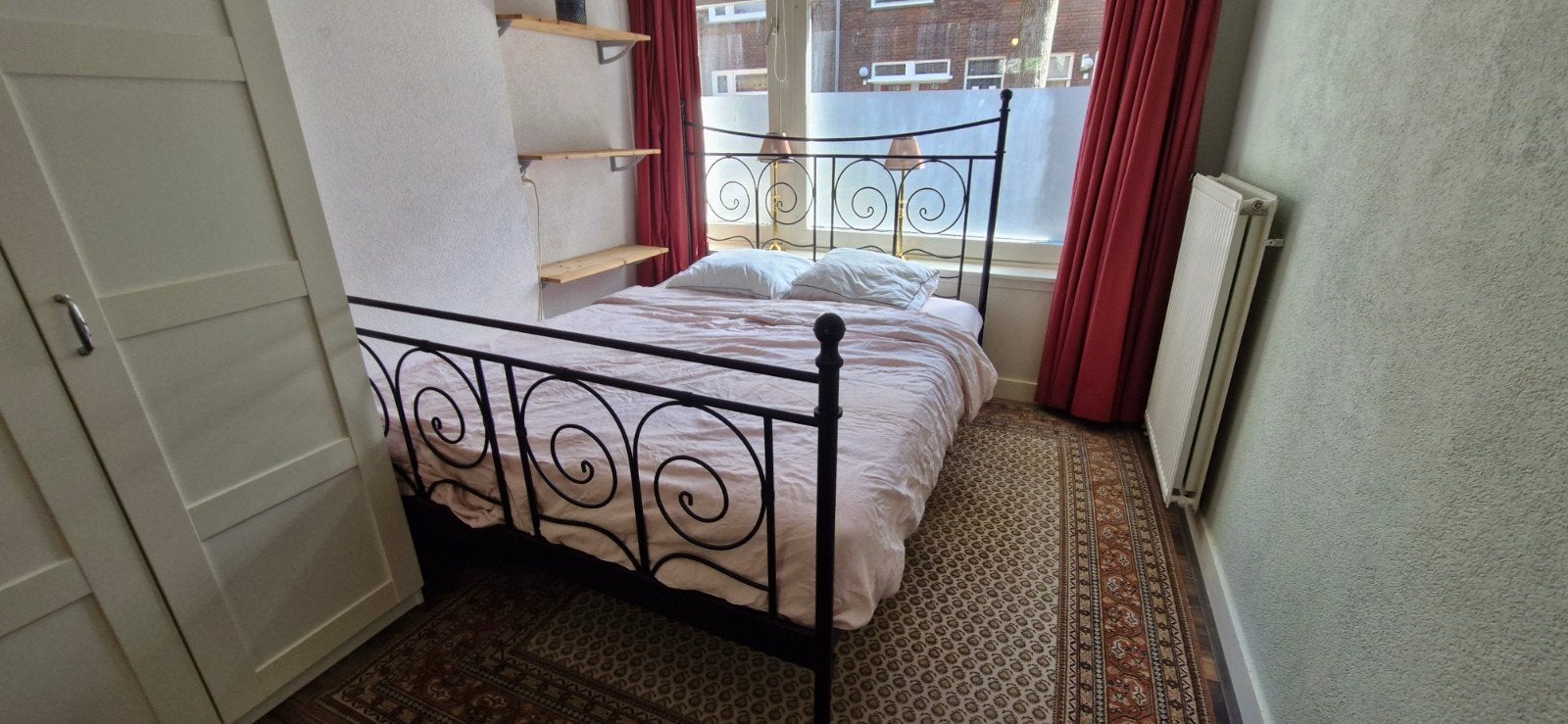Mooi ikea bed, Ophalen, Wit, Tweepersoons, 140 cm