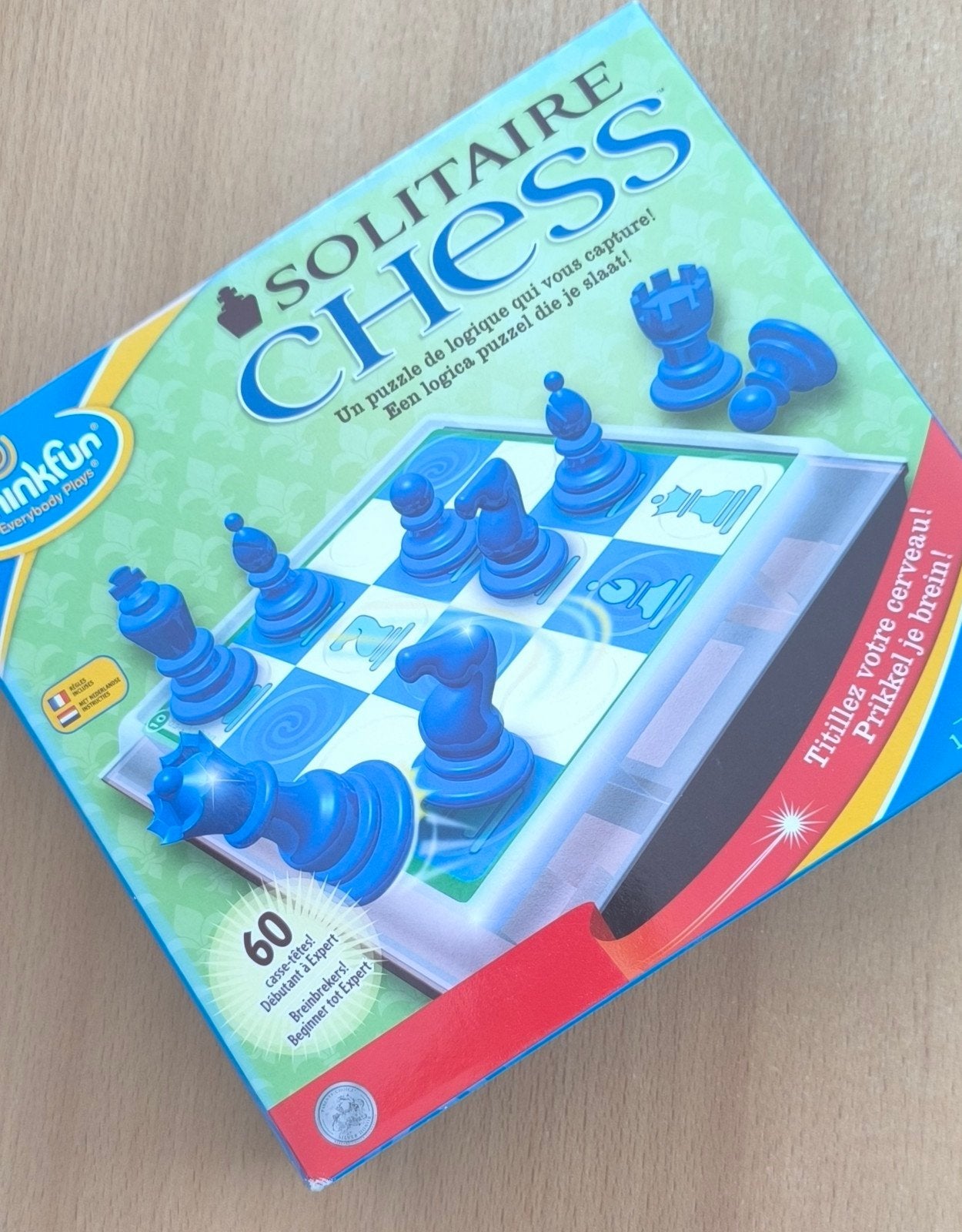 Thinkfun Solitaire Chess - Logica Puzzel Schaakspel, Verzenden, Minder dan 500 stukjes, Nieuw, Schaken