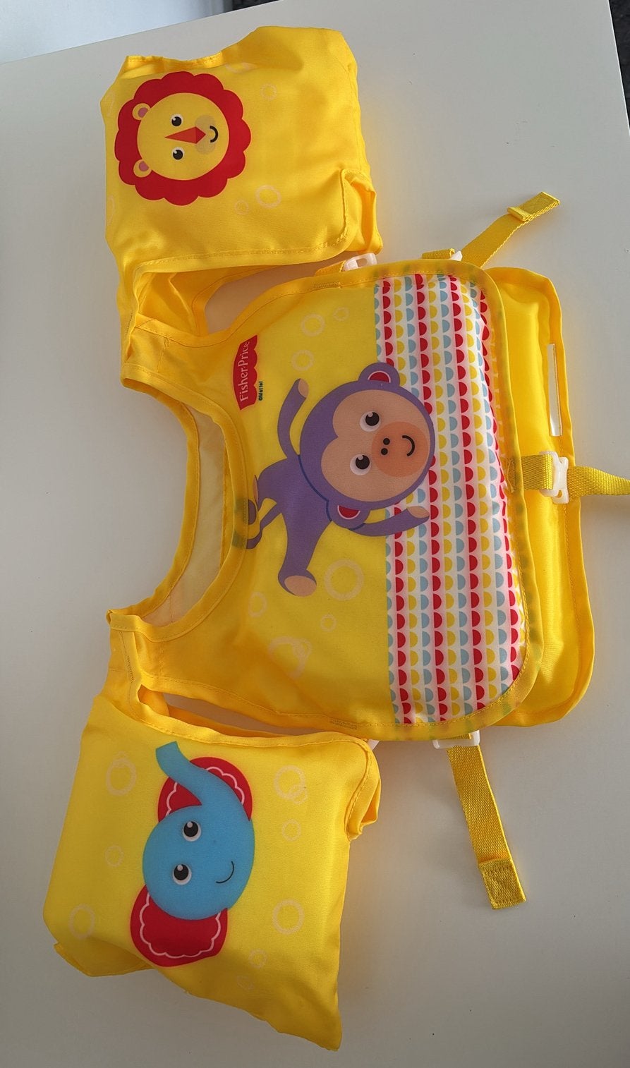 Fisher-Price / Bestway zwemvest met armbanden, Kinderen en Baby's, Babykleding | Baby-zwemkleding, Jongetje of Meisje, Nieuw, Overige maten