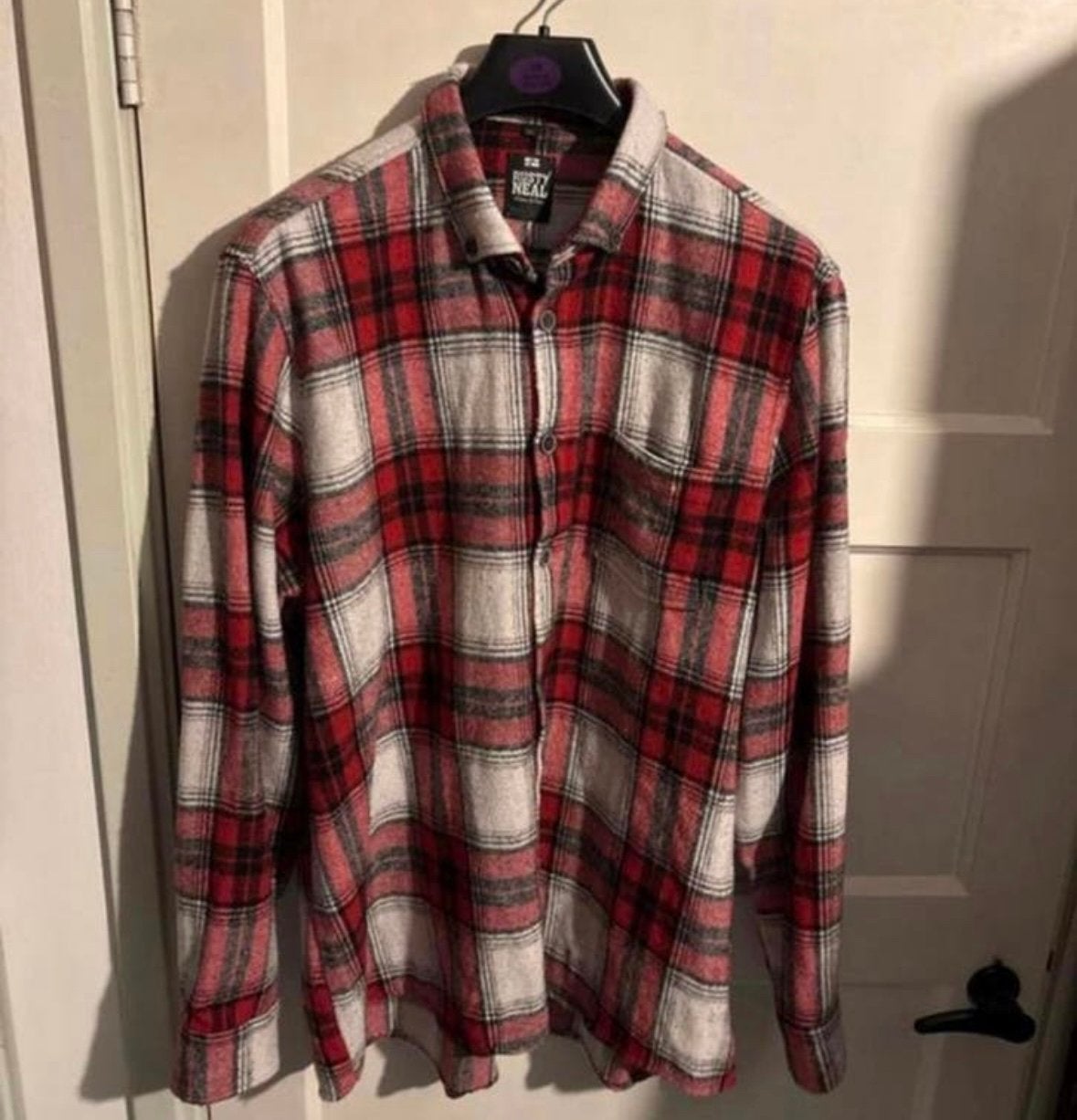 Rusty Neal 3xl flanel overhemd, Ophalen of Verzenden, Gedragen, Rood, Overige halswijdtes