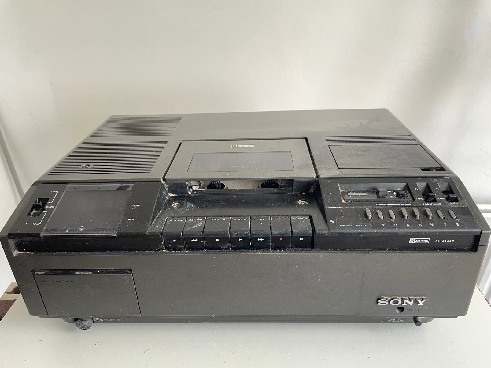 sony Betamax Videocassette recorder SL - 8000E, Ophalen, Gebruikt, Betamax-speler of -recorder