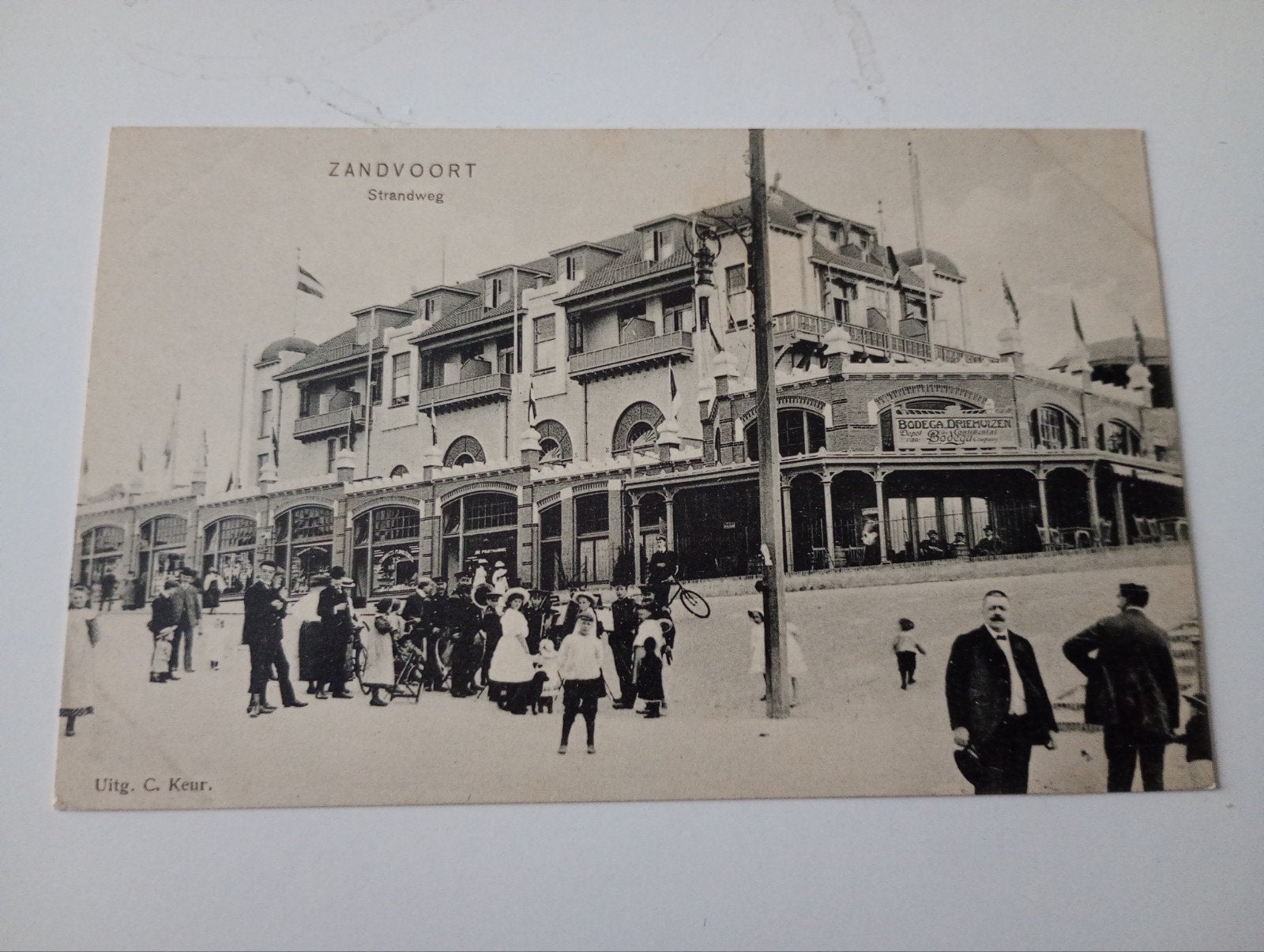 Zandvoort Strandweg met Hotel, Ophalen of Verzenden, Voor 1920, Ongelopen, Noord-Holland