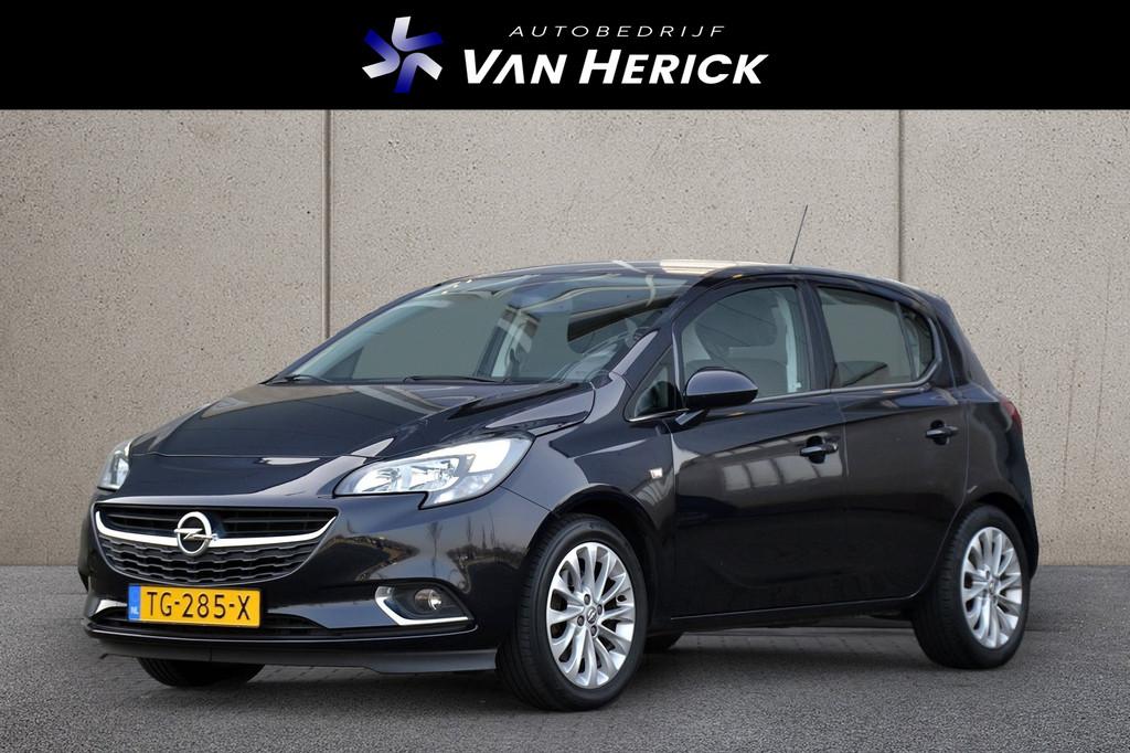 Opel Corsa 1.0 Turbo Online Edition | Navigatie | Climate Co, Voorwielaandrijving, Gebruikt, Euro 6, Blauw