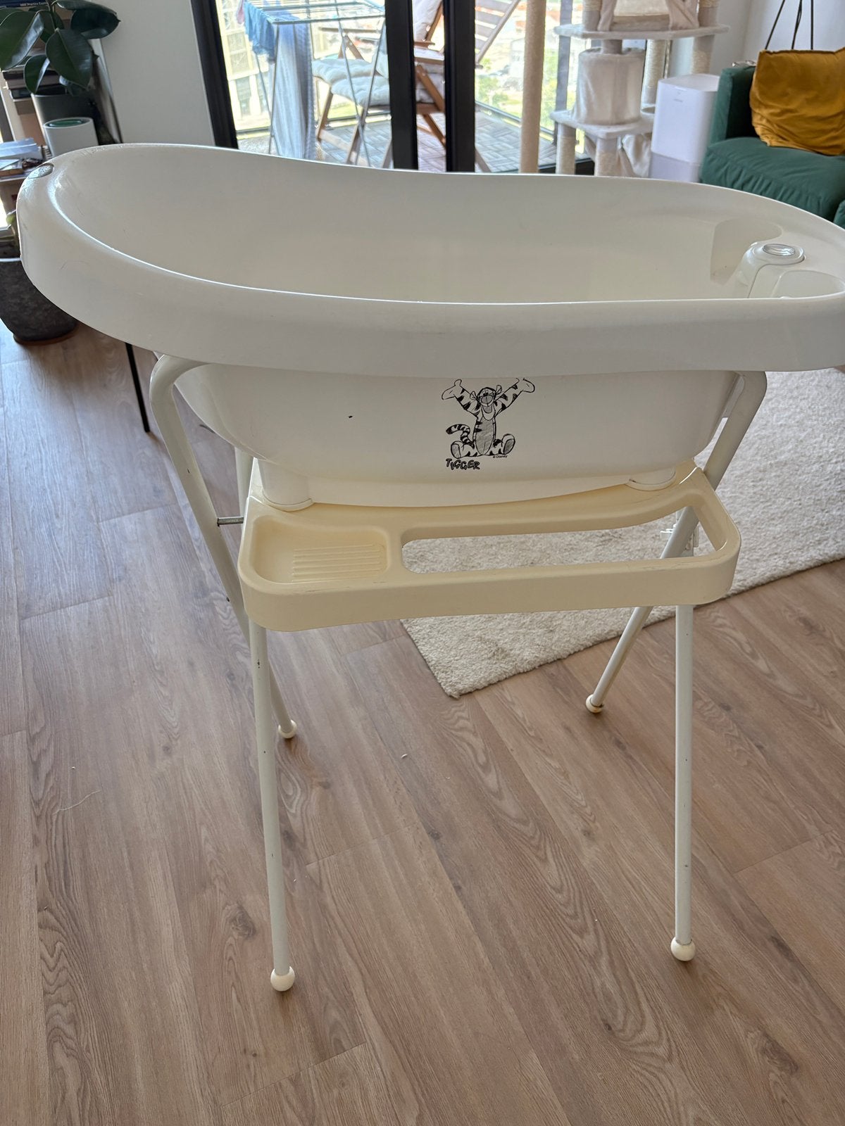 Bébé-Jou baby bath with stand + bath seat, Ophalen, Gebruikt, Badje, Bébé-jou