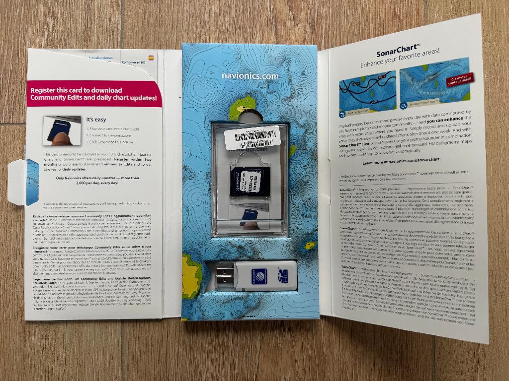 Navionics MSD/NAV+ kaart – Central & West Europe, Ophalen, Nieuw, Kaartplotter of Fish Finder
