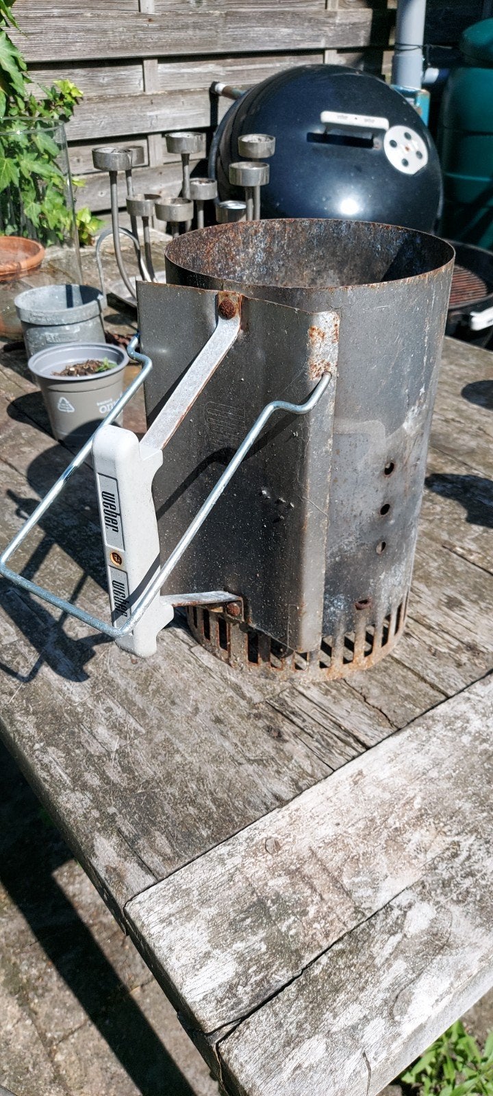 Weber Brikettenstarter - Gebruikt, Ophalen of Verzenden, Gebruikt, Weber