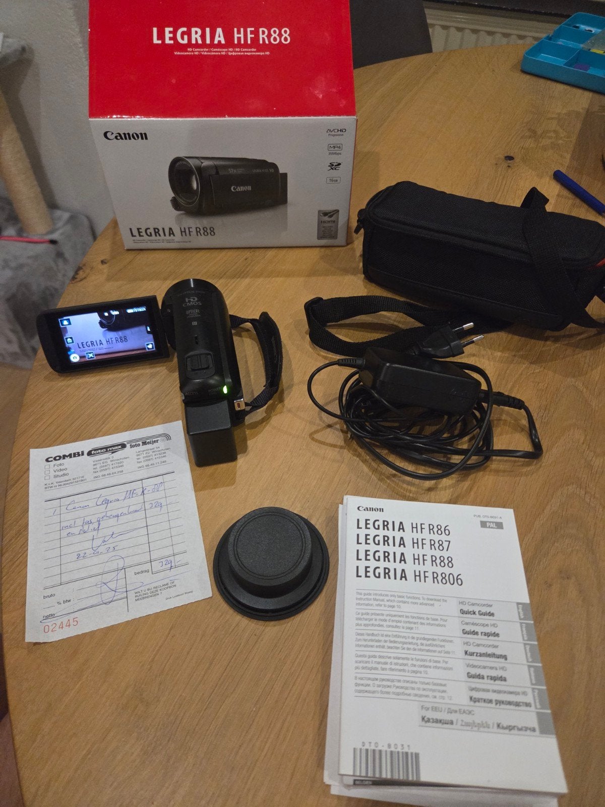 Canon legria hf r88 videocamera, Full HD, Canon, 20x of meer, Nieuw