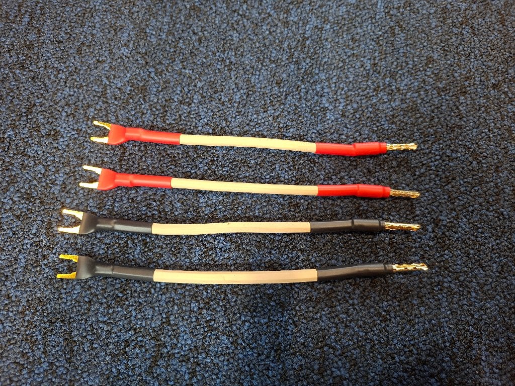 4 stuks Van den Hul MC CS 122 Jumpers., Ophalen of Verzenden, Zo goed als nieuw, 2 tot 5 meter, Interlink-kabel