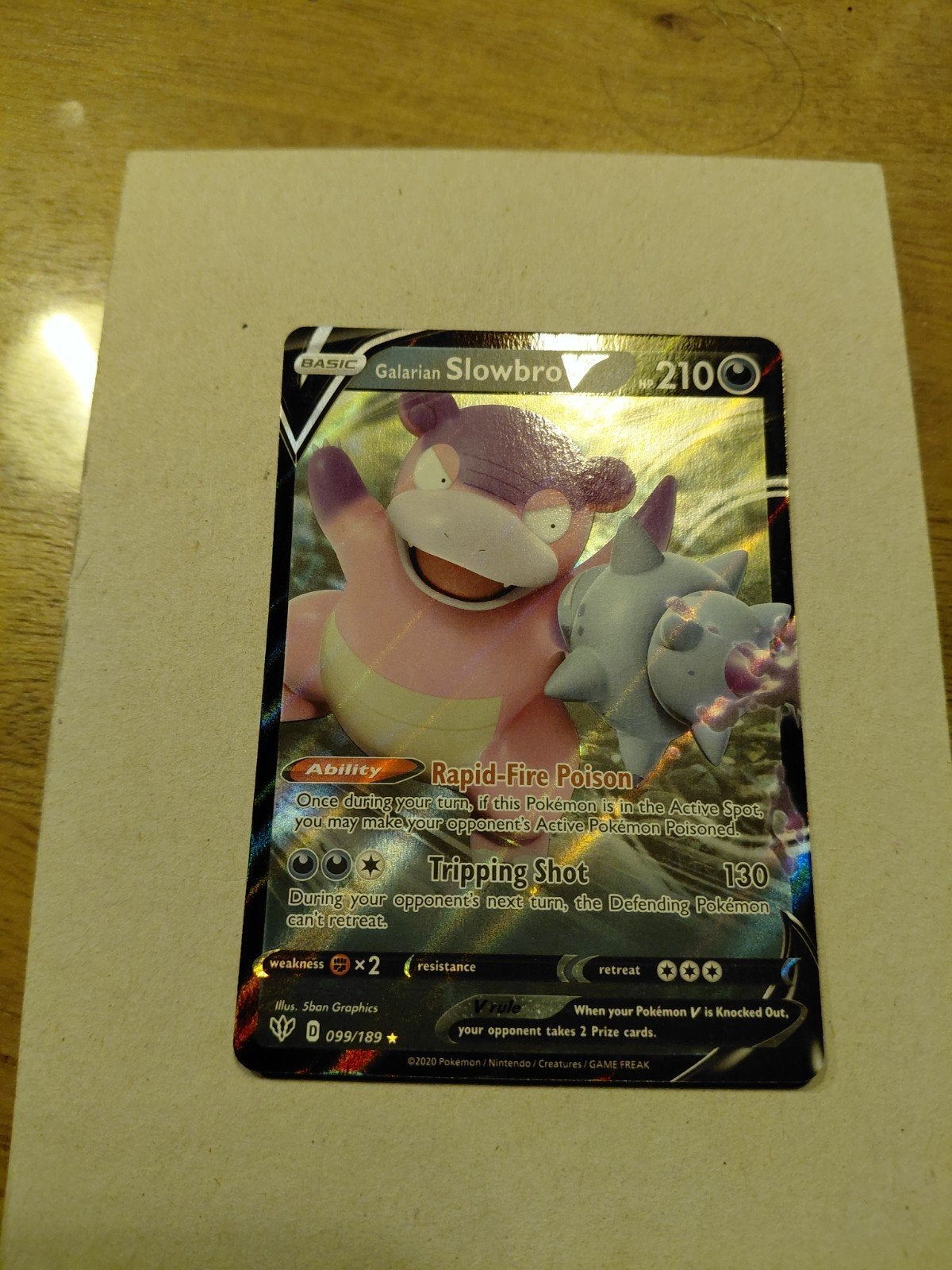 Slowbro V 099/189, Ophalen of Verzenden, Zo goed als nieuw, Losse kaart