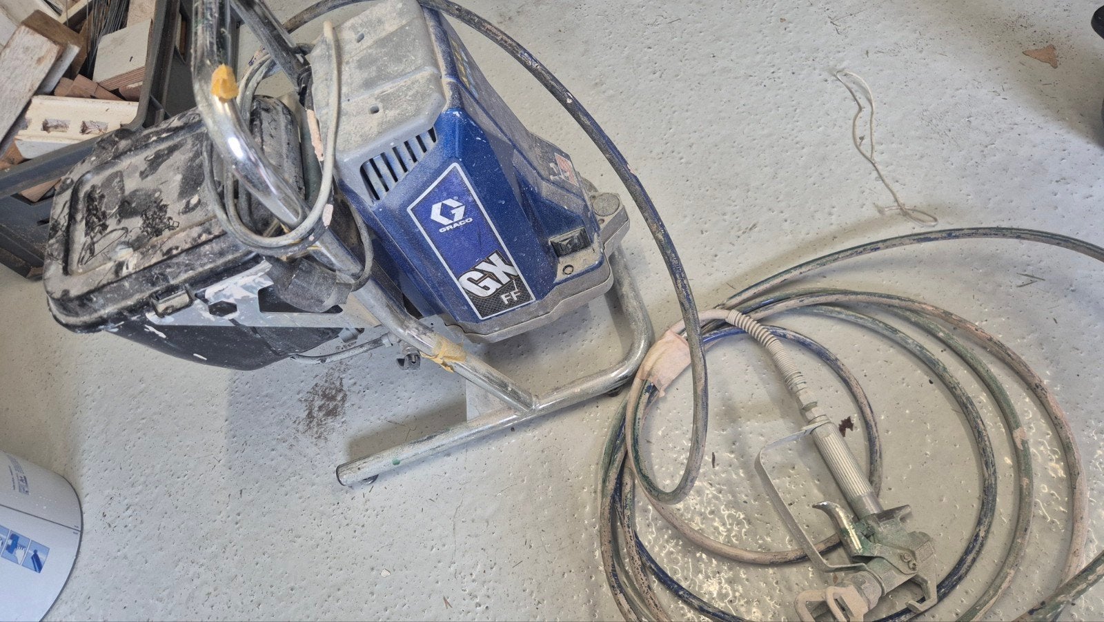 Graco GX FF Verfspuit - Zo goed als nieuw, Doe-het-zelf en Verbouw, Ophalen, Zo goed als nieuw, Verfspuit of Verfpomp