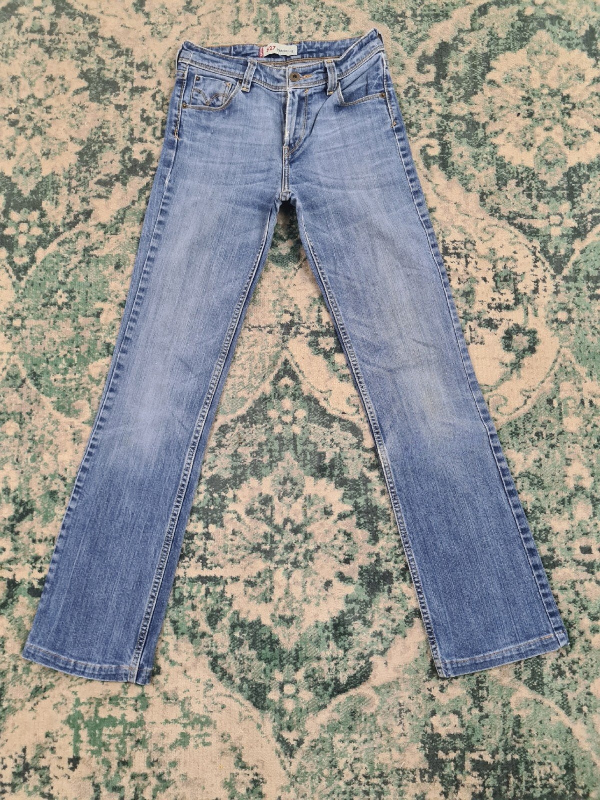 Levi’s 627 straight fit W26 L30 Dames Tulsi2630 High-rise, Blauw, Ophalen of Verzenden, Zo goed als nieuw, W27 (confectie 34) of kleiner
