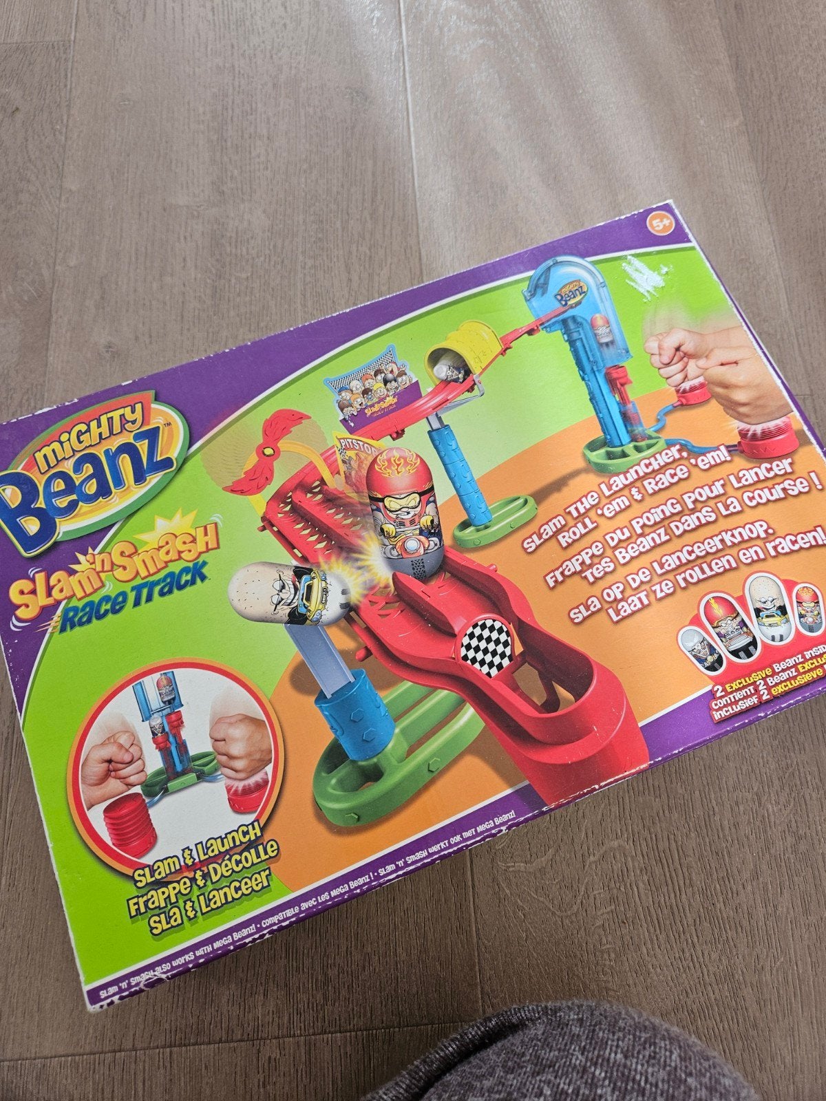 Mighty Beanz Slam 'n Smash Race Track met 50+ Beanz, Ophalen of Verzenden