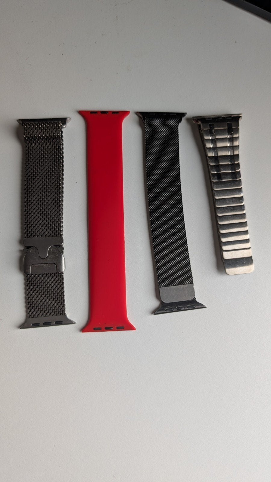 Milanees bandje voor Apple Watch, Ophalen of Verzenden, Gebruikt, Staal