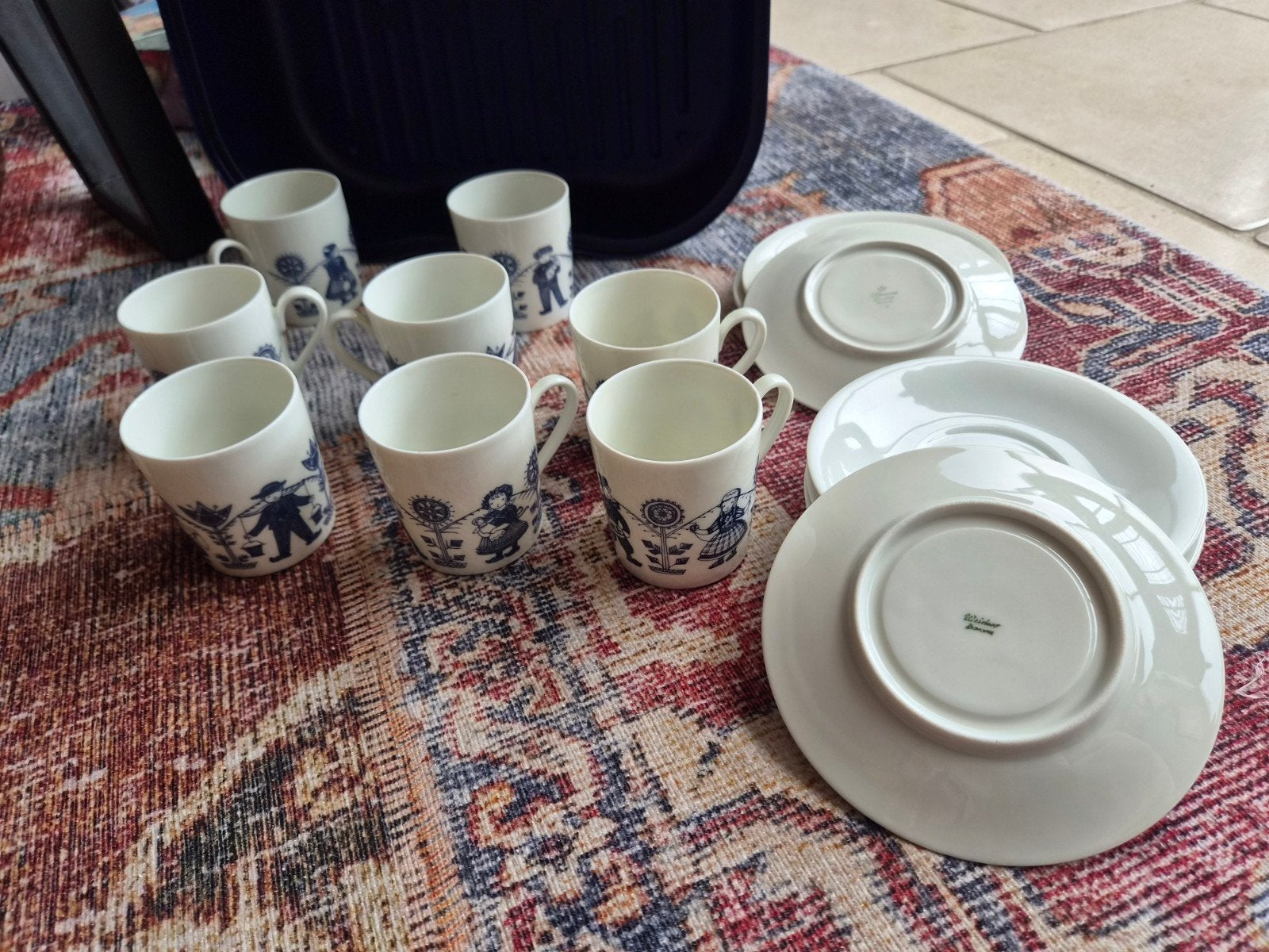Vintage Winterling Bavaria kop en schotels - 8 stuks, Ophalen, Overige merken, Vintage, Zo goed als nieuw