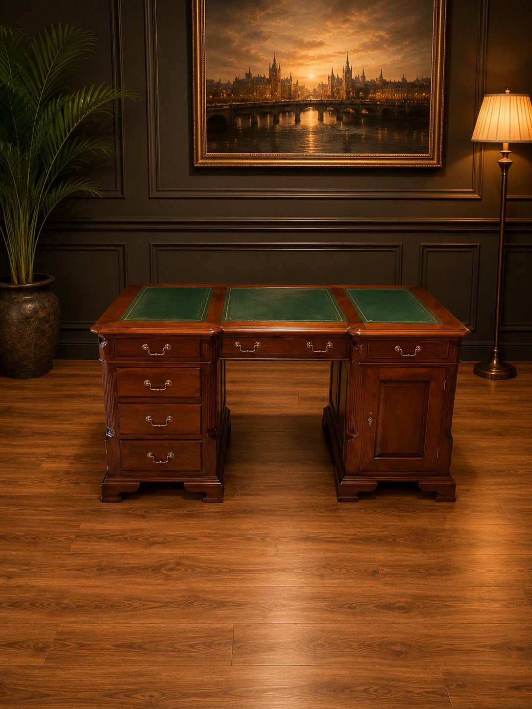 Exclusieve Chesterfield Lederen Bureau !!! NIEUWSTAAT!! 👌👌, Huis en Inrichting, Ophalen of Verzenden