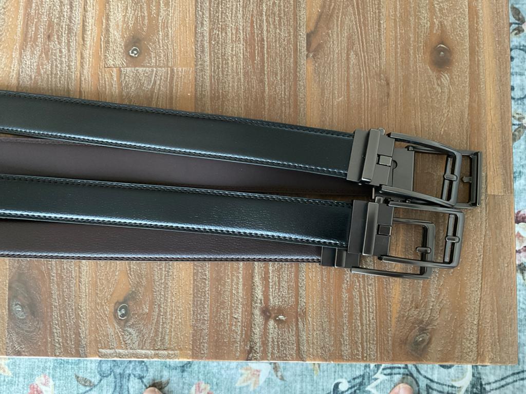 4 Nieuwe Riemen met Schuifsluiting - Zwart & Bruin, 140cm, Kleding | Heren, Riemen en Ceinturen, Zwart, Nieuw, Ophalen of Verzenden