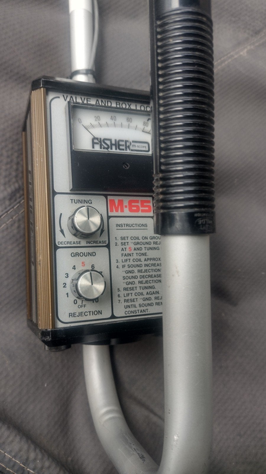 vintage Fisher M-Scope metaaldetector, Ophalen of Verzenden, Gebruikt, Fisher