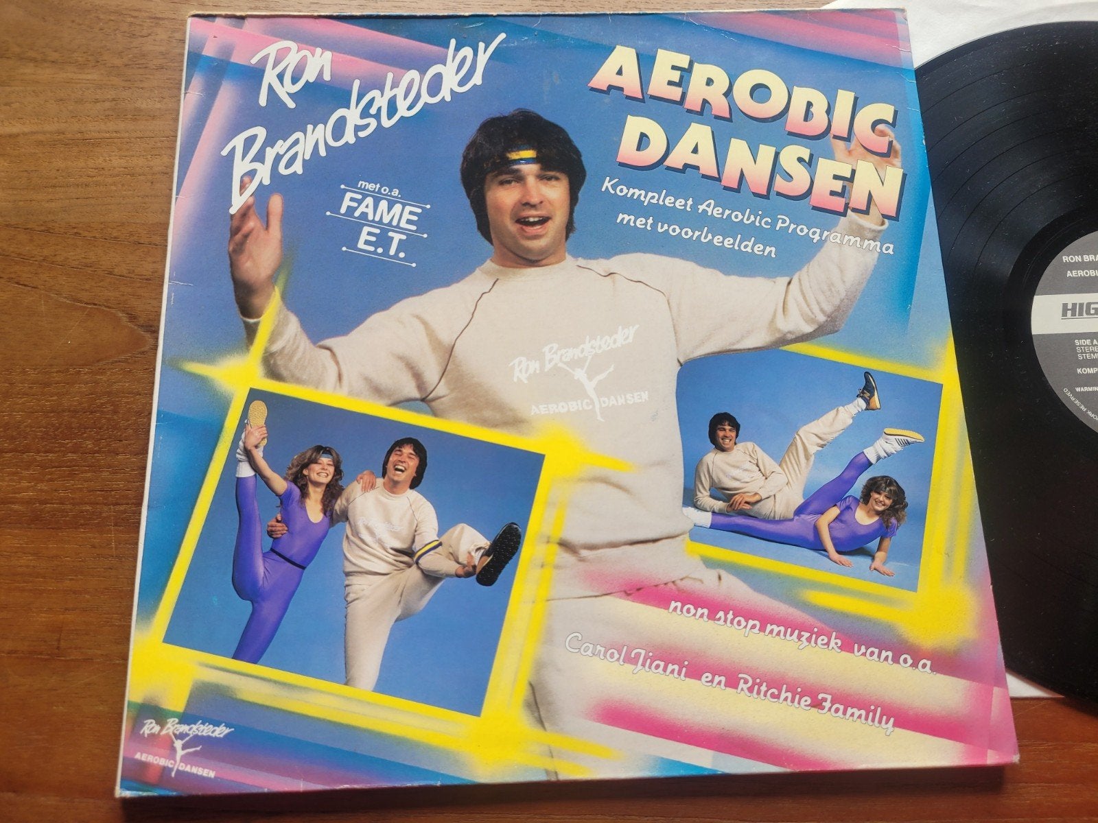 Ron Brandsteder - Aerobic Dansen LP (1983) met instructies, Ophalen of Verzenden