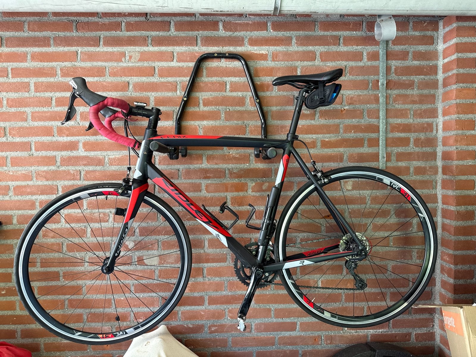 Ridley Fenix racefiets - Maat L, Shimano 105, Sigma computer, 28 inch, Gebruikt, Carbon, 57 tot 61 cm