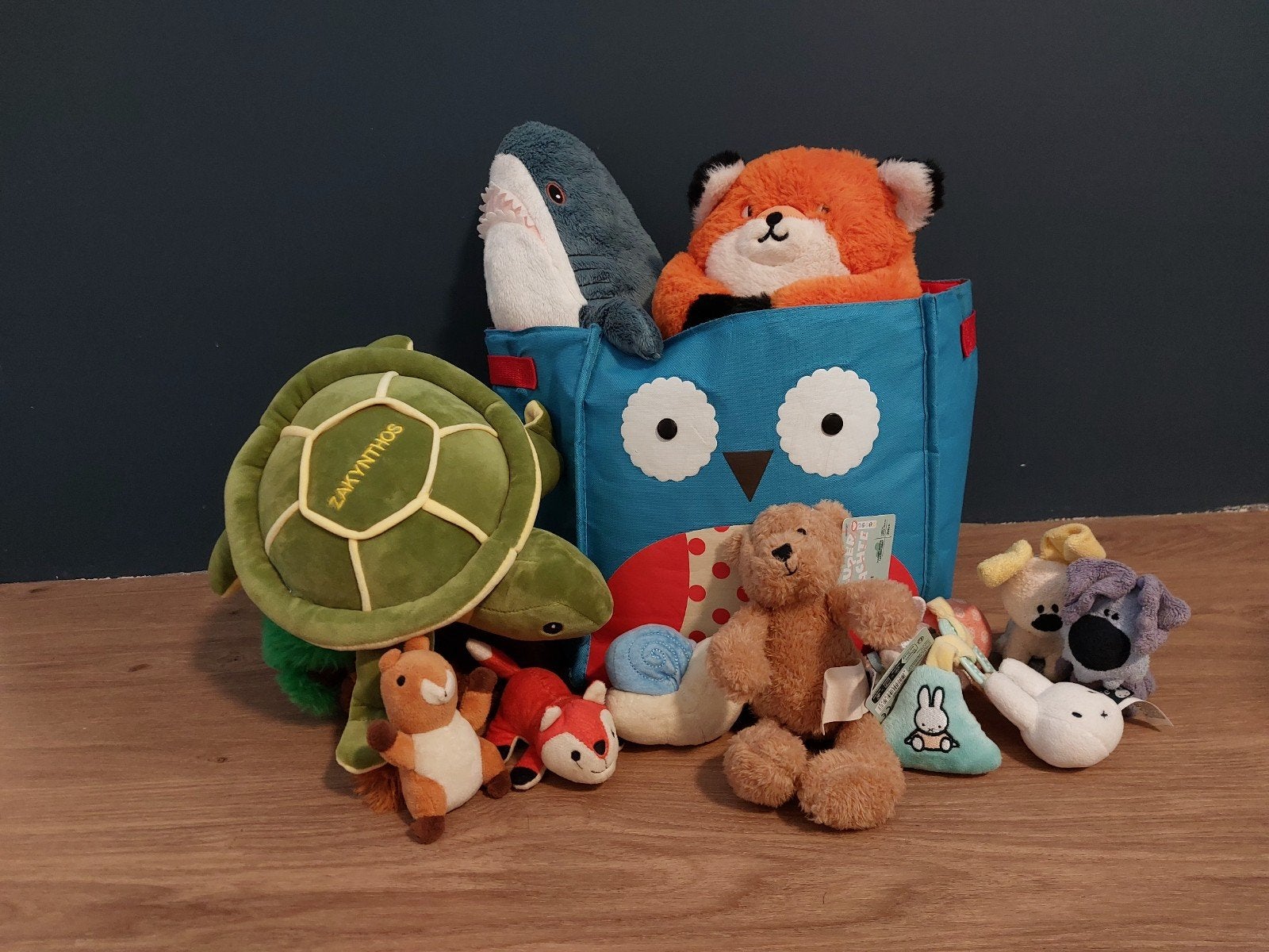 Partij knuffels incl opbergbox, Hema, Met geluid, Overige karakters, Overige typen