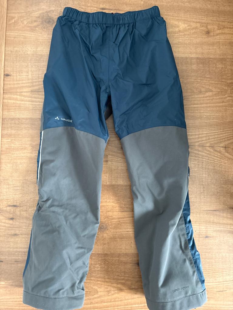 Vaude Greenshape Regenbroek Maat 134/140, Kinderen en Baby's, Kinderkleding | Maat 134, Zo goed als nieuw, Jongen of Meisje, Broek