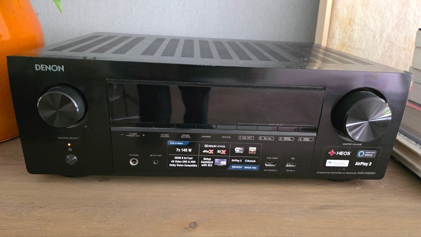 KEF Q350 boekenplank speakers (wit) met Denon AVR-X1700H, Overige merken, Ophalen of Verzenden, Zo goed als nieuw, 120 watt of meer