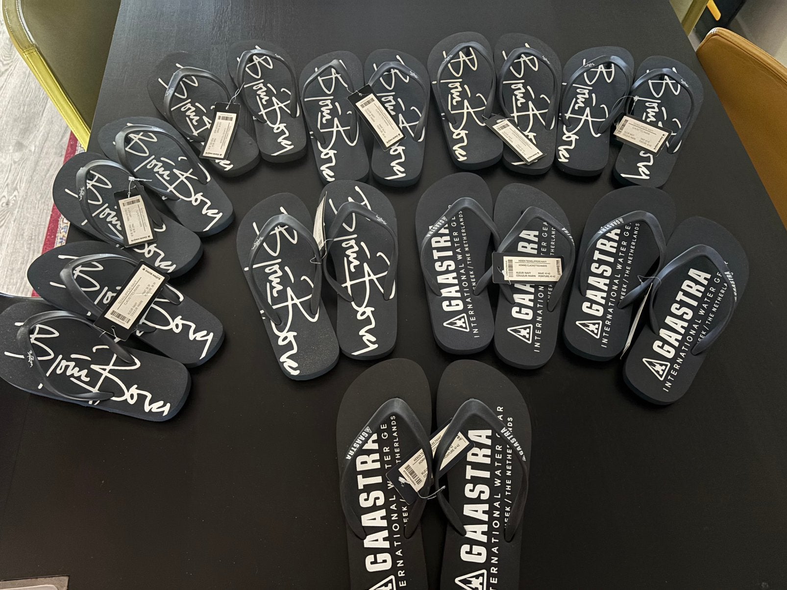 Partij badslippers Bjorn Borg en Gaastra nieuw, Ophalen of Verzenden, Zo goed als nieuw, Zwart