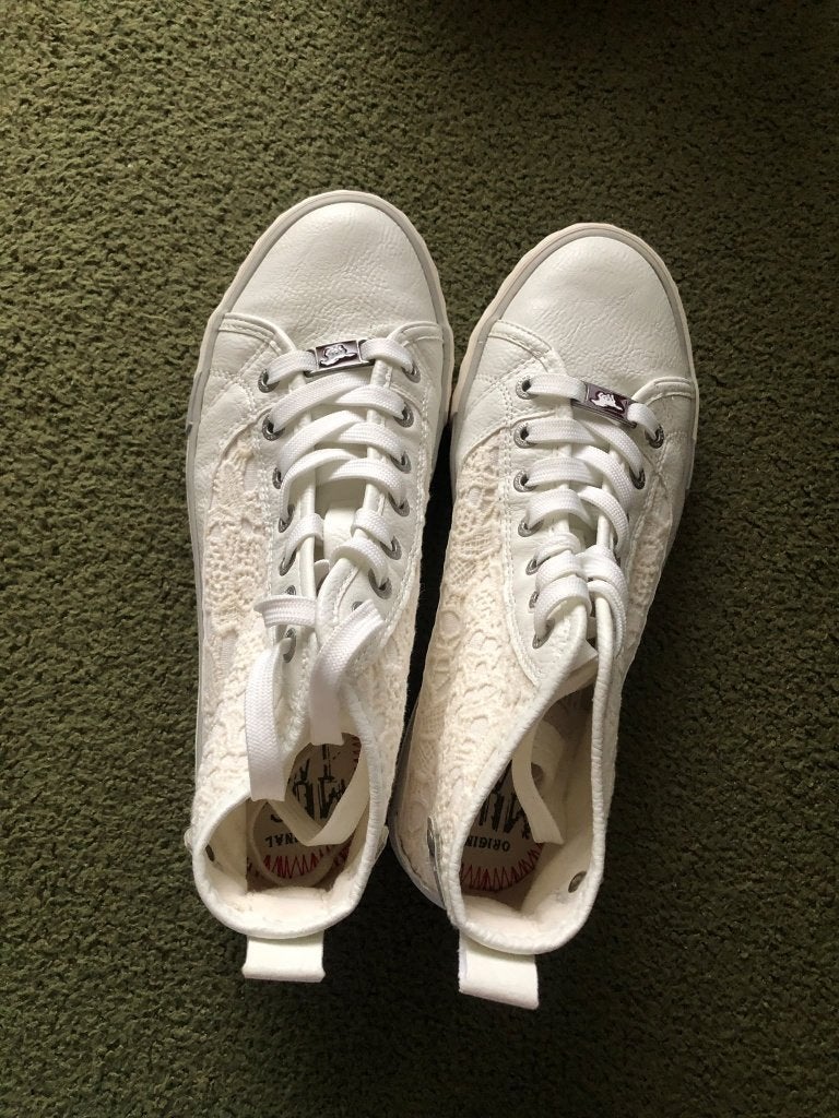 Mustang gympen, Wit, Ophalen of Verzenden, Mustang, Sneakers of Gympen
