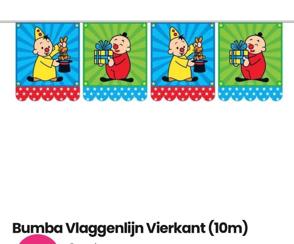 Bumba slingers, Ophalen of Verzenden, Zo goed als nieuw, Versiering, Verjaardag