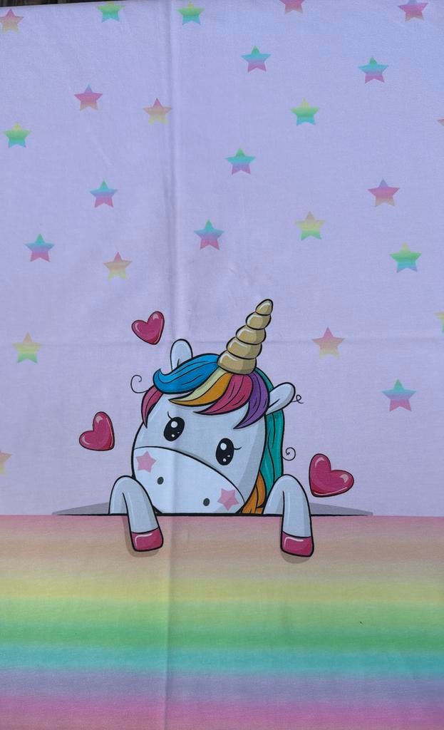 Unicorn 2 luik tricot paneel, 120 cm of meer, Nieuw, Ophalen of Verzenden, Katoen