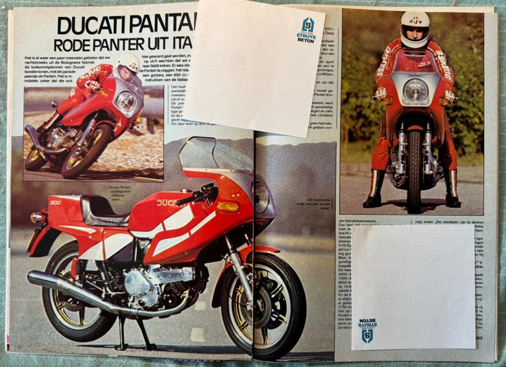 Test 1979 Ducati Pantah 500, Verzenden, Zo goed als nieuw, Motoren