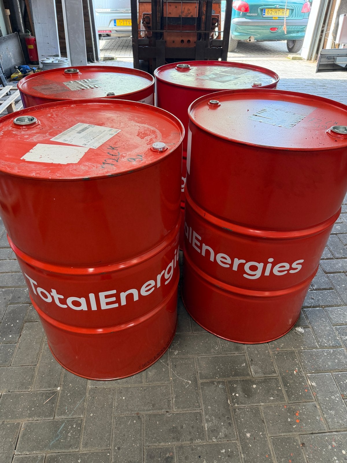 3x 200 liter leeg olievat - ideaal als vuurton, Tuin en Terras, Ophalen, Gebruikt, Vuurton