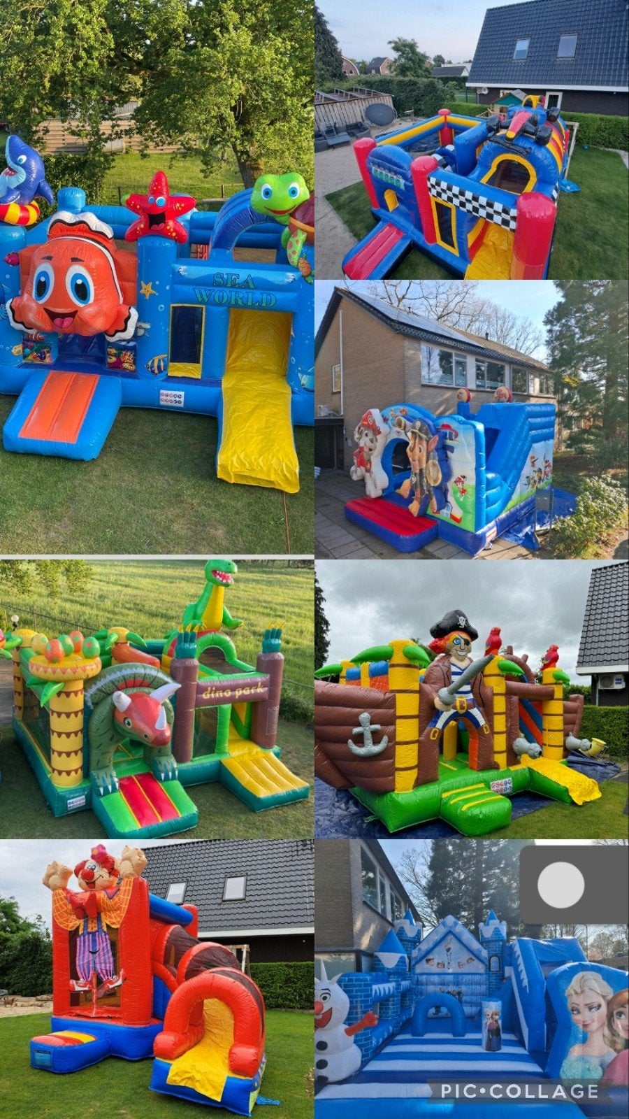 Diverse Springkussens te huur, Ophalen, Zo goed als nieuw, Verjaardag