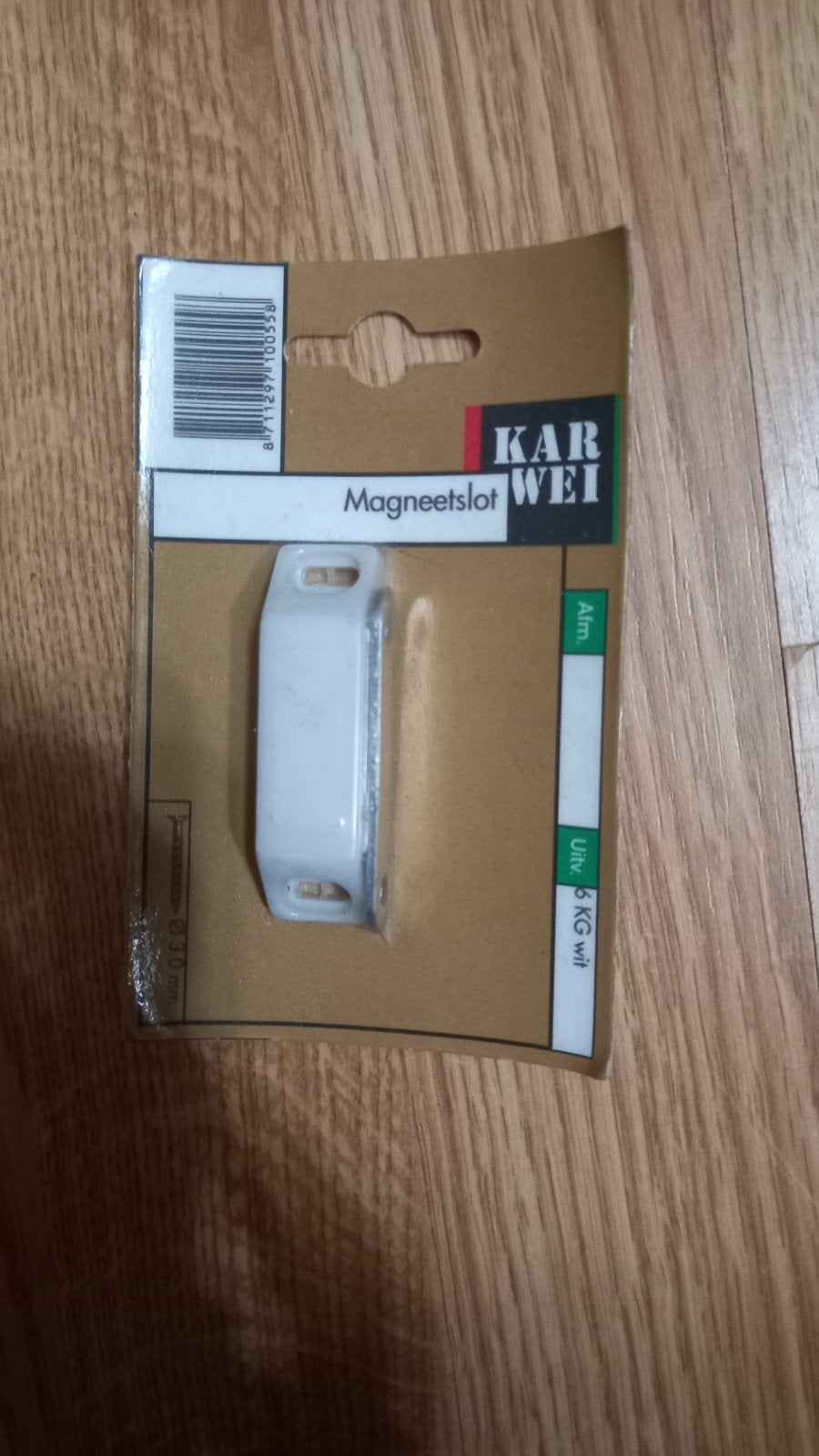 Nieuw Karwei Magneetslot - Wit,, Doe-het-zelf en Verbouw, Ophalen of Verzenden, Nieuw, Overige materialen, Slot