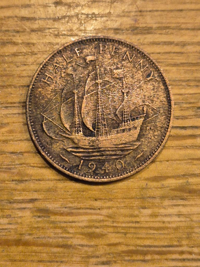 Verenigd Koninkrijk - ½ Penny 1940, Postzegels en Munten, Munten | Europa | Niet-Euromunten, Verzenden, Overige landen, Losse munt
