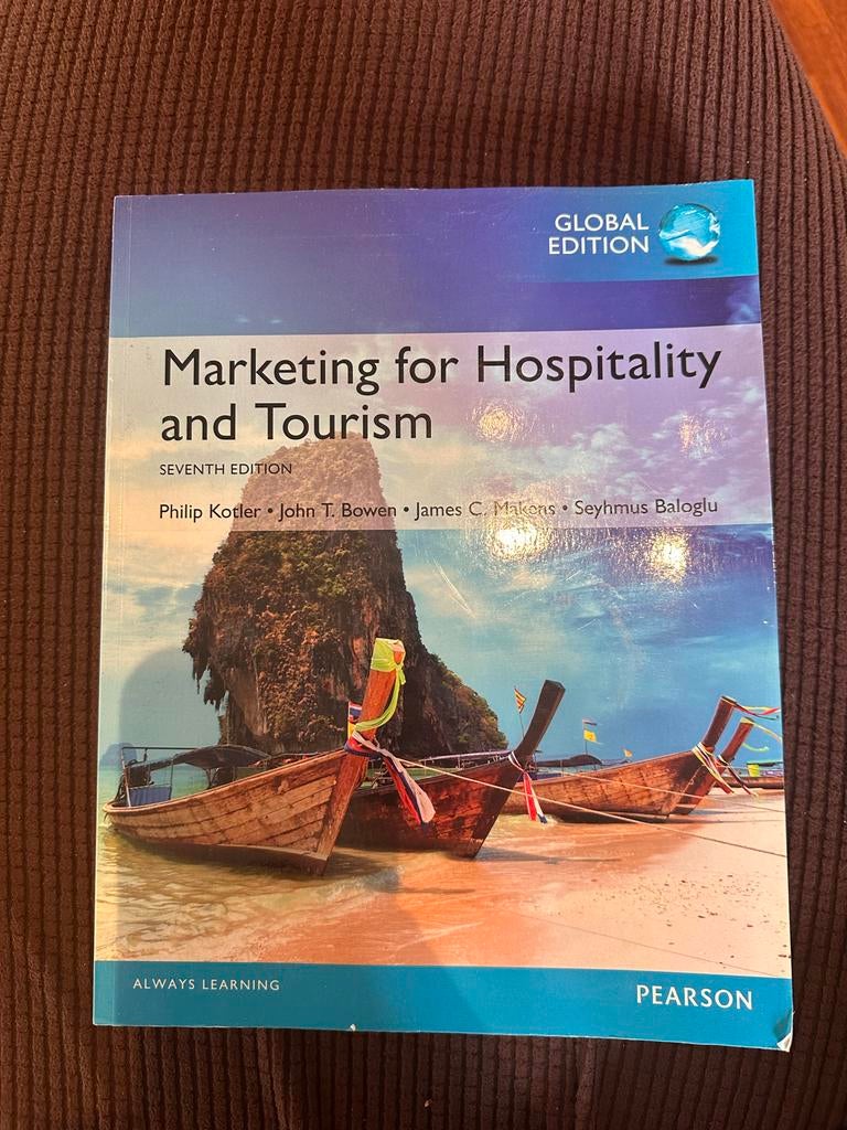 Marketing for Hospitality and Tourism - Global Edition, Ophalen of Verzenden, Gamma, Zo goed als nieuw, HBO