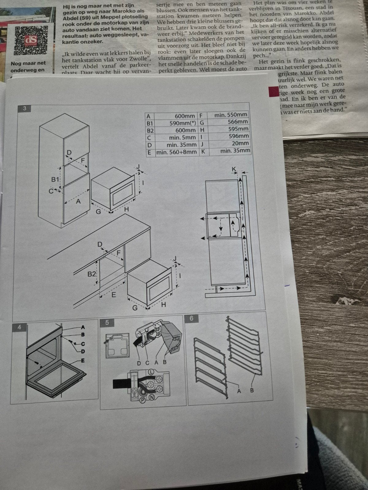 Inventum IOH6072RK Inbouw Oven - Zo goed als nieuw, Oven, Ophalen of Verzenden, Zo goed als nieuw, Inbouw