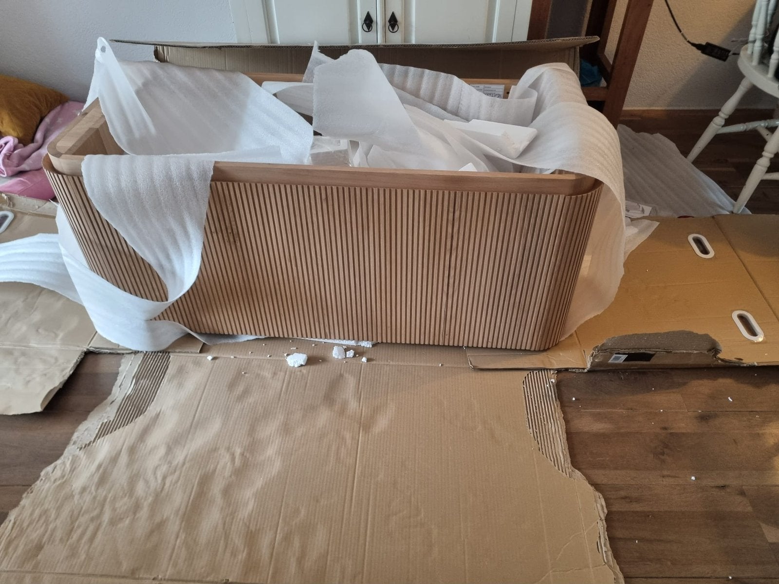 Nieuw Balmani Moon Badkamermeubel 130 cm – Naturel Eiken, Ophalen, Nieuw, 100 tot 150 cm, Wastafelkast
