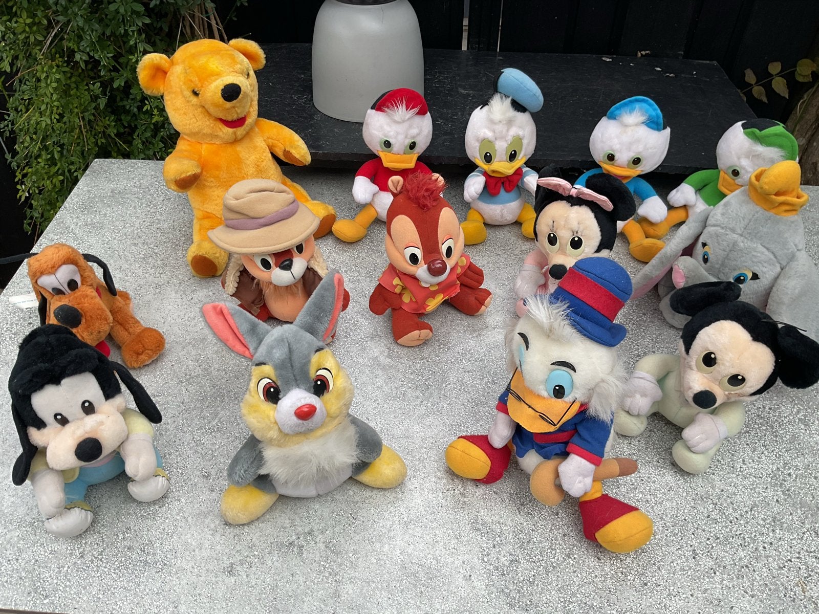 Grote collectie Disney knuffels - Mickey, Donald, Winnie de, Verzamelen, Disney, Ophalen, Overige figuren, Gebruikt, Knuffel