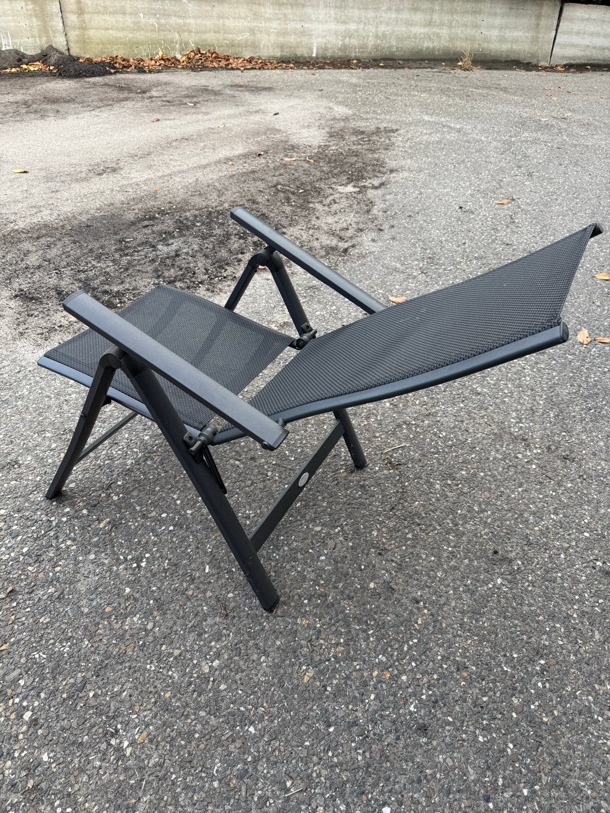 Uitschuifbare tuin tafel met 6 stoelen, Tuin en Terras, Ophalen, Gebruikt, 6 zitplaatsen, Aluminium