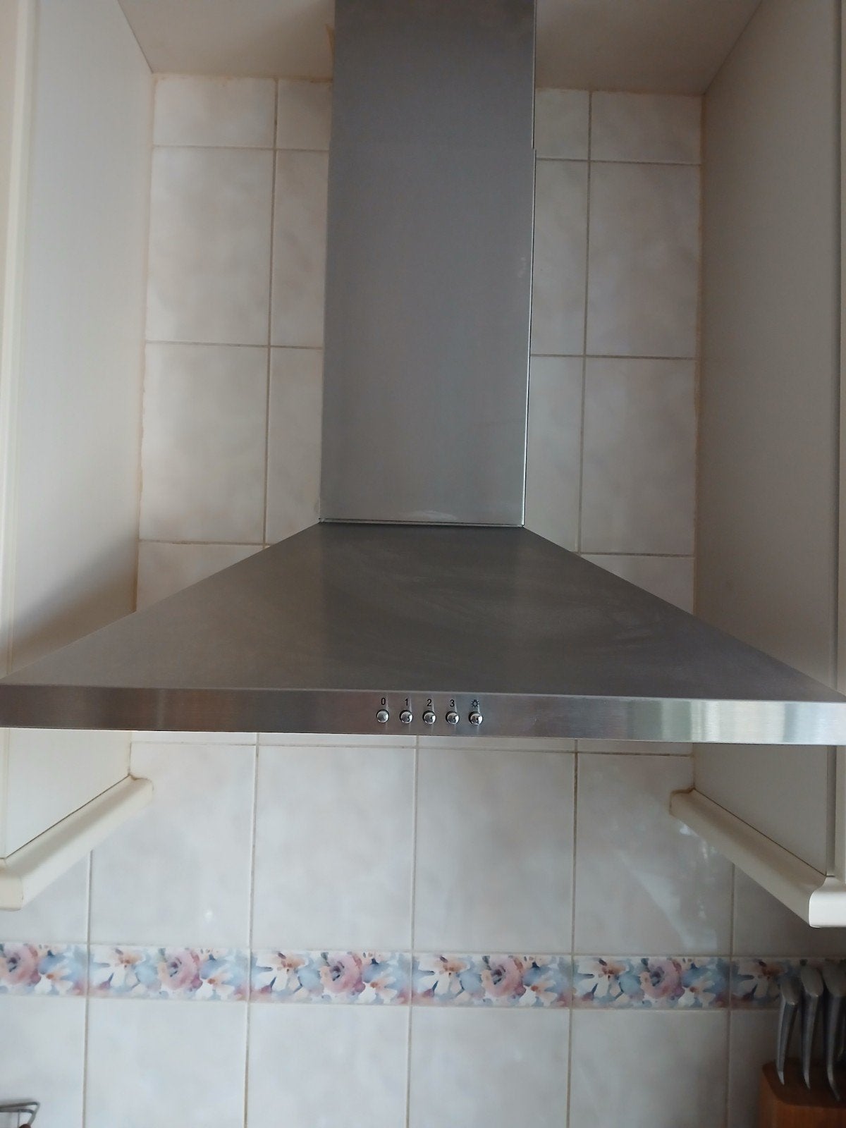 Afzuigkap RVS 60 cm breed, 50 cm diep, Ophalen, Gebruikt, Wandschouwkap, Vrijstaand