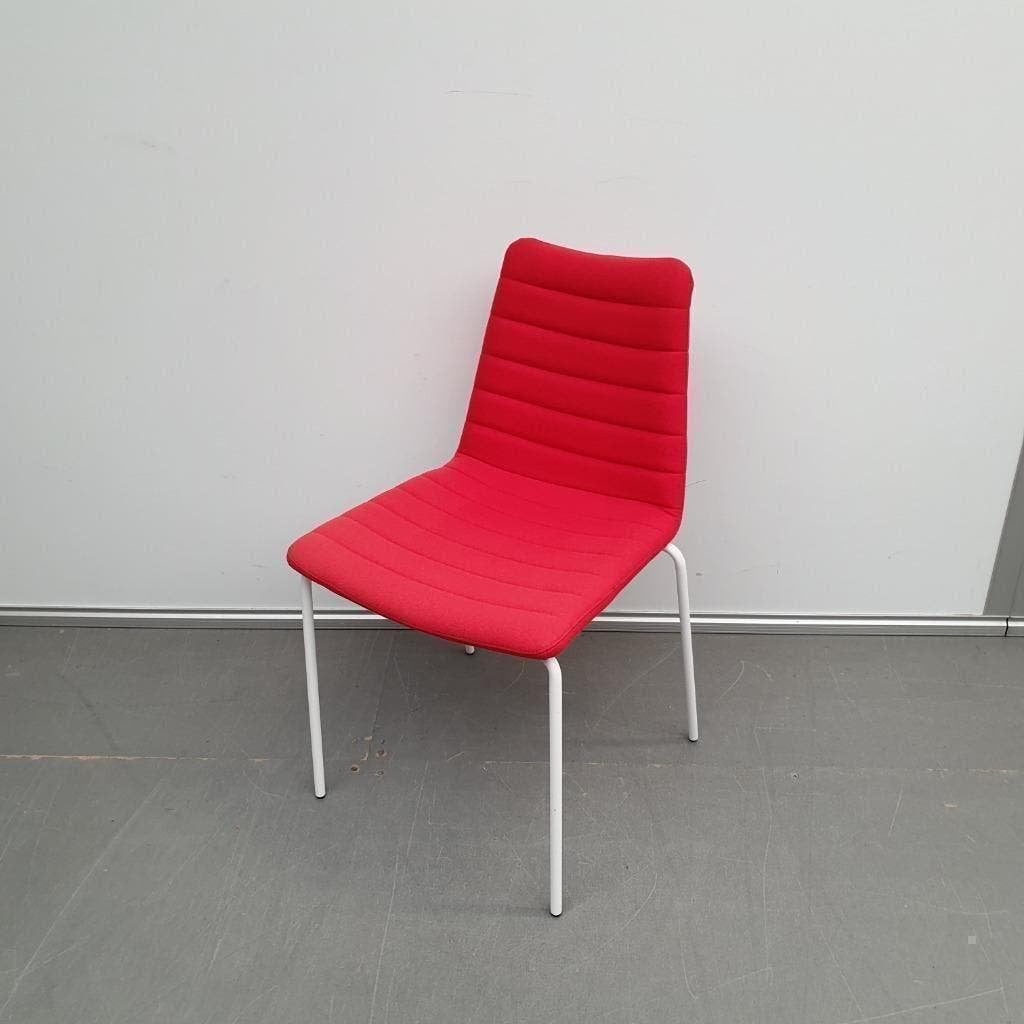 4x Midj italiaanse design vergaderstoelen - rode stof, Ophalen, Gebruikt, Vier, Stof