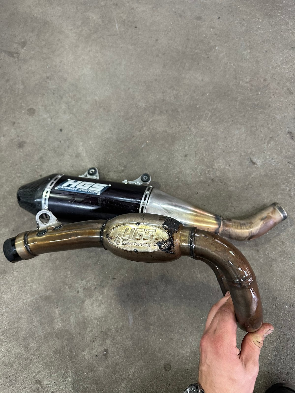 HGS Uitlaat Carbon - ktm/gasgas, Ophalen
