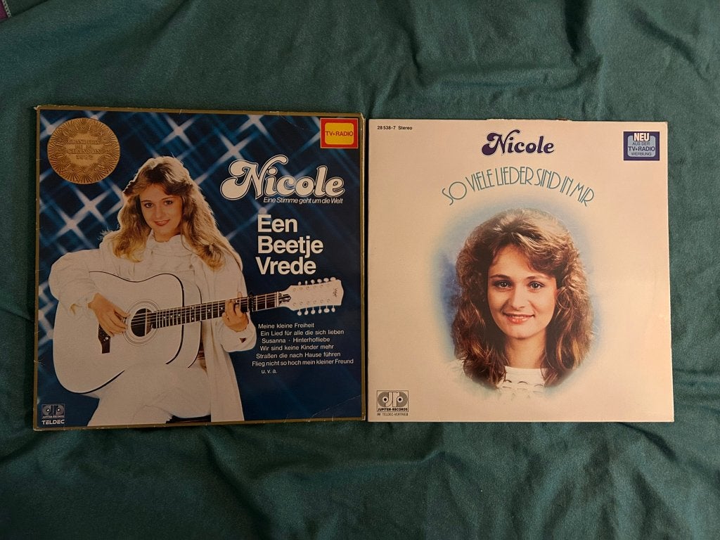 2 LP's Nicole (ook per stuk te koop), Cd's en Dvd's, Vinyl | Nederlandstalig, Ophalen of Verzenden, Gebruikt, 12 inch, Levenslied of Smartlap