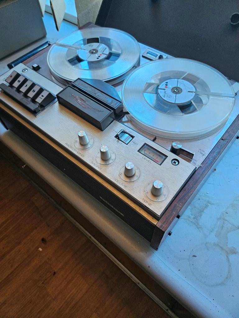 Philips bandrecorder 4308 - Vintage audio, Ophalen, Bandrecorder, Met banden