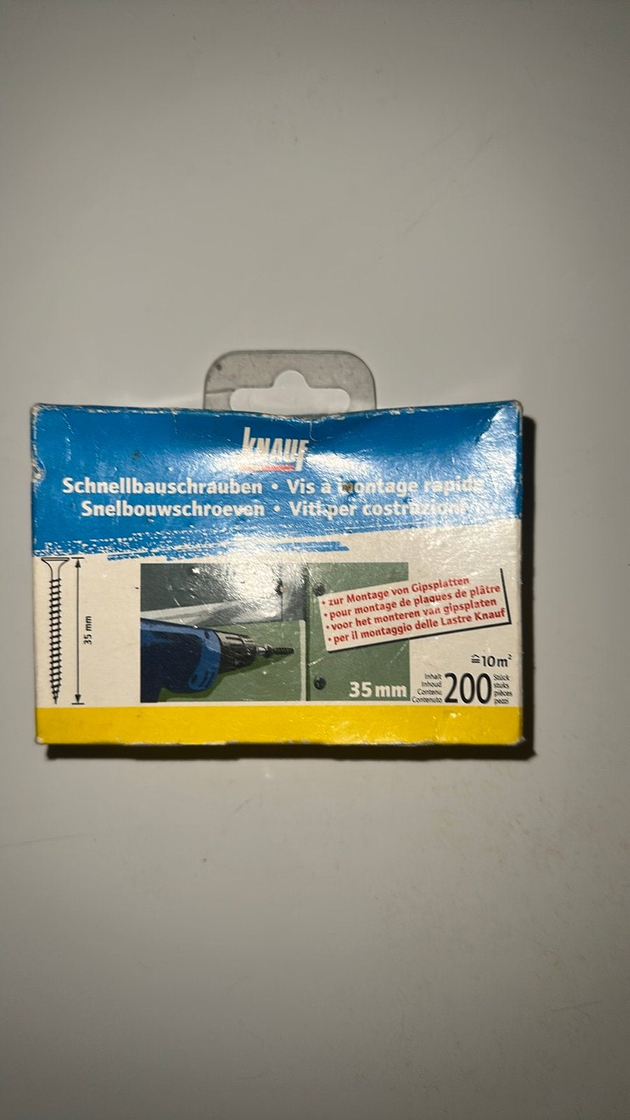 Knauf Snelbouwschroeven 35mm voor Gipsplaten (200 stuks), Ophalen of Verzenden, Nieuw, Minder dan 50 mm, Schroeven