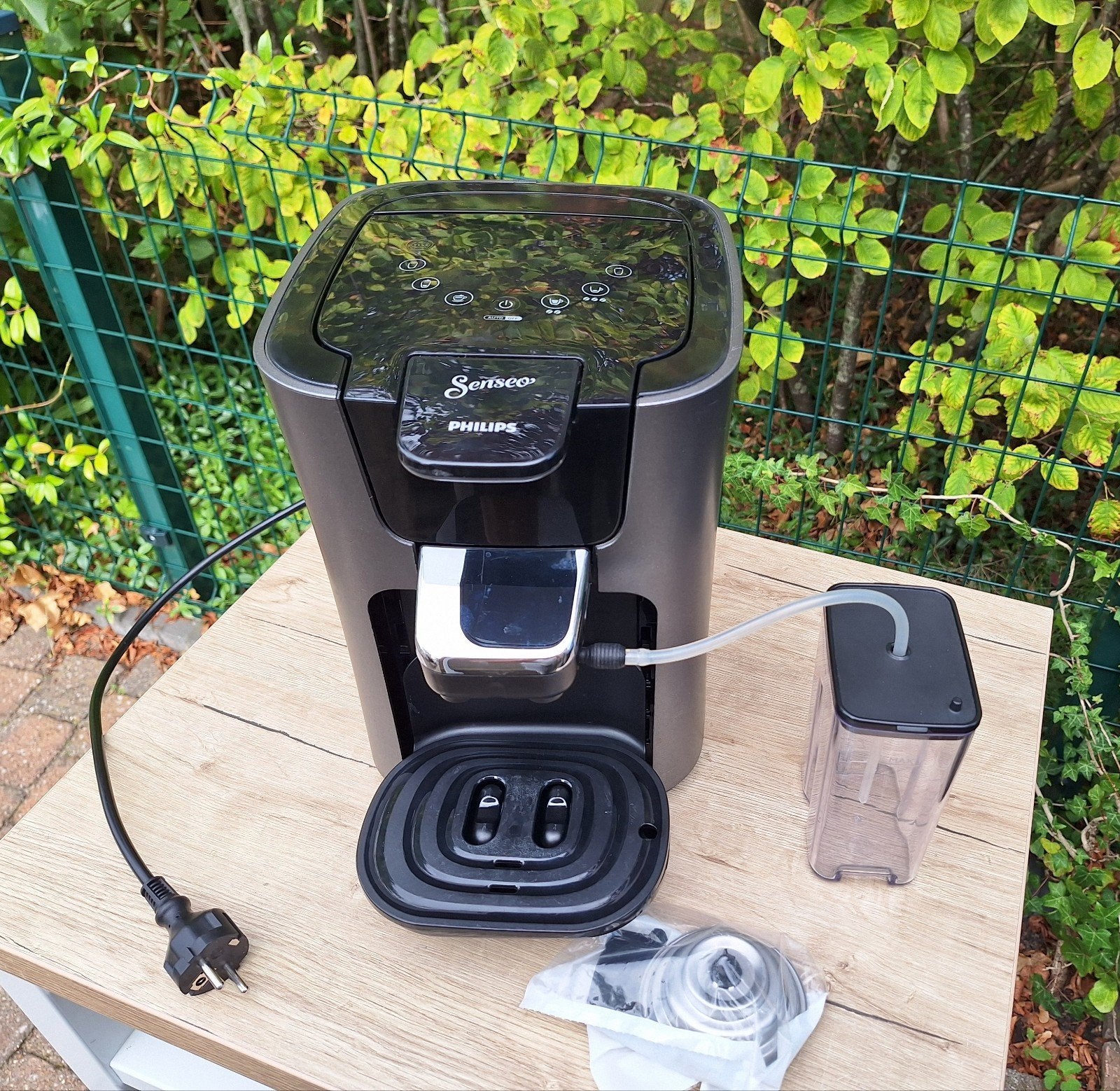 Philips Senseo Latte Duo HD6574/50 - Koffiepadapparaat, Gebruikt, Overige modellen, Ophalen of Verzenden, Koffiepads en cups