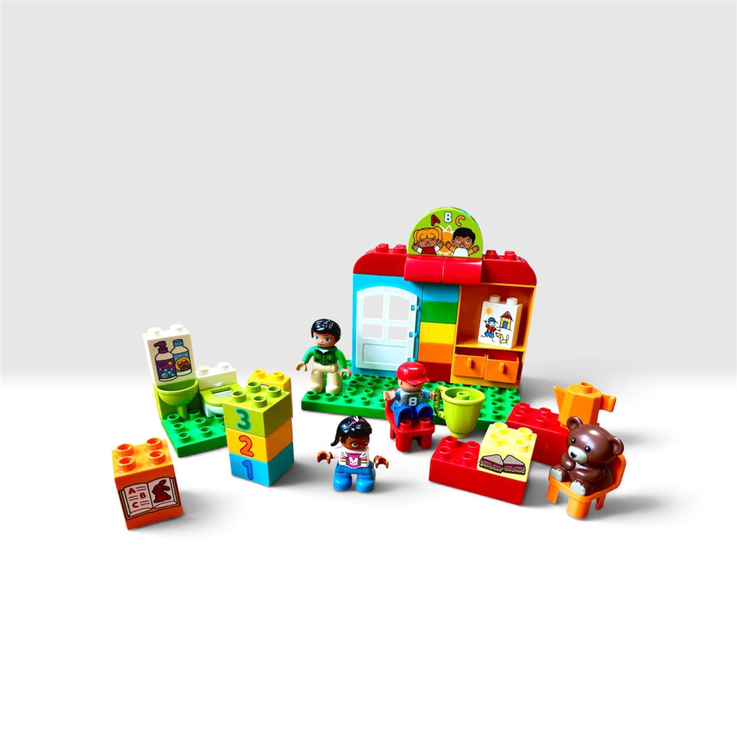 LEGO Duplo schoolklasje met figuren en accessoires, Ophalen, Gebruikt, MOC (eigen creatie), Duplo